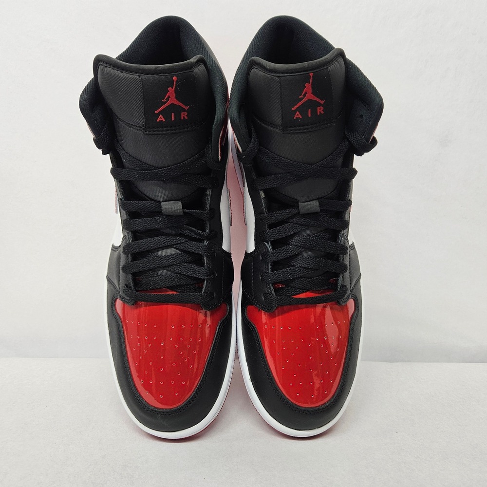 Nike Men's Air Jordan 1 Mid SE Basketball Shoes HV4091-006 Black Red White Sz 11 - Picture 6 of 11